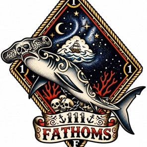 111 FATHOMS STICKER