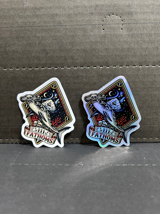 111 FATHOMS STICKER